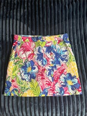 Rafaella Floral Multicolor mini skirt, sz L